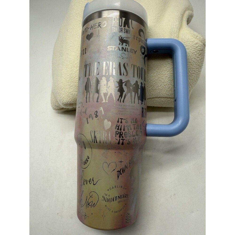 Swifties Eras Tour 30 Oz Stanley Quencher H2.0 Travel Tumbler w Handle Taylor